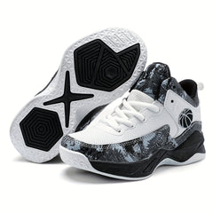 Boy's Knit Basketball Shoes Non Slip Sneakers