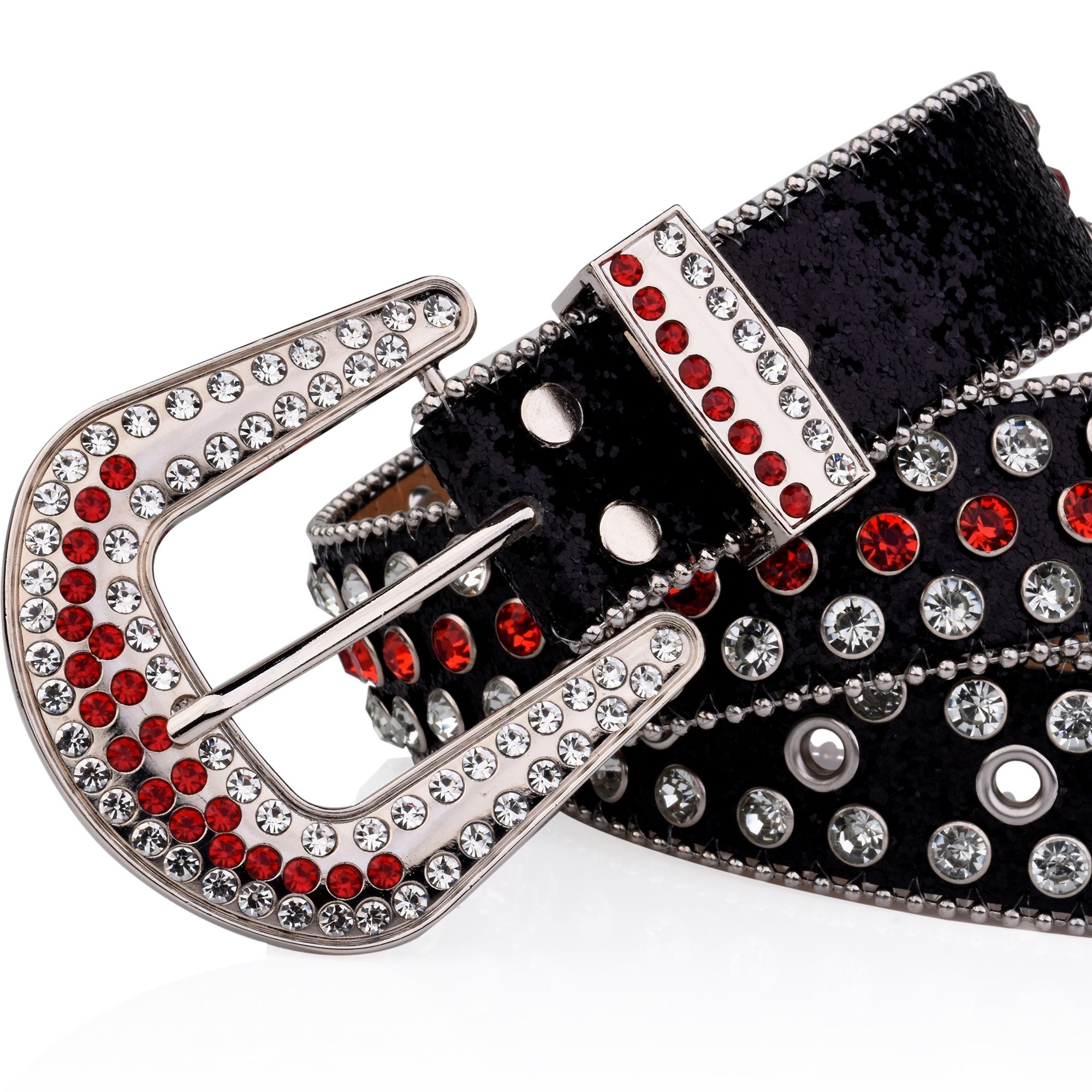 Rhinestone Punk PU Belt Western Cowboy Cowgirl Belts Jeans Pants Belt