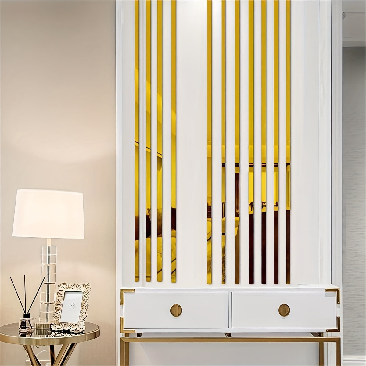Stainless Steel Flat Decorative Lines Titanium Wall Ceiling Edge Strip