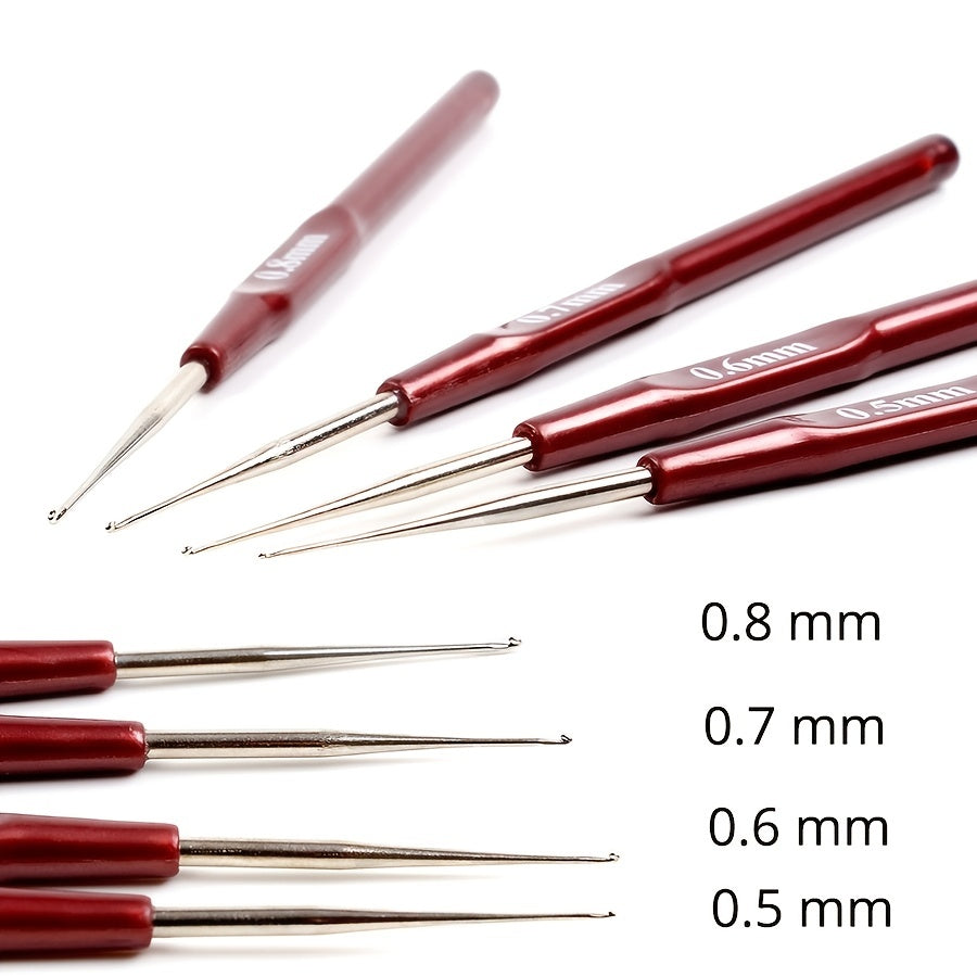 4pcs Hand Lace Crochet Hooks Knitting Tools Set