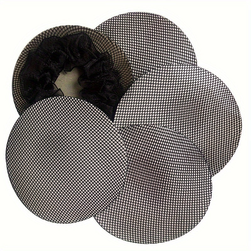 5pcs Elastic Hair Net for Ballet & Fitness Training