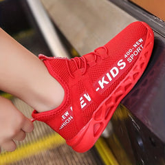 Boys Lightweight Breathable Woven Running Shoes