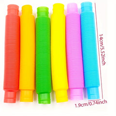 10pcs Pop Tubes Sensory Toys for Fine Motor Skills ADHD & Autism