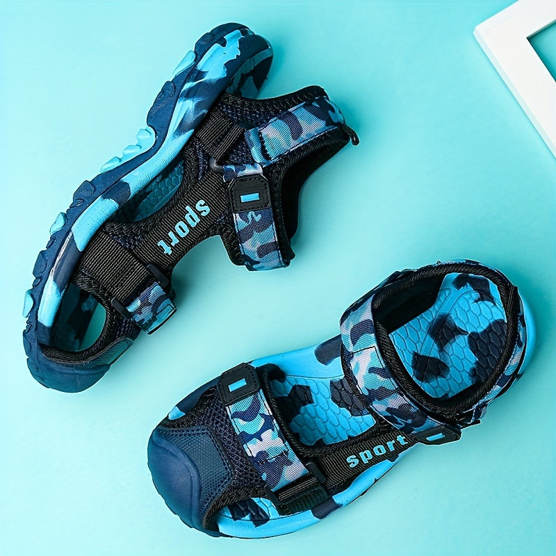 Boys Camo Beach Sandals - Closed Toe Summer Sandals
