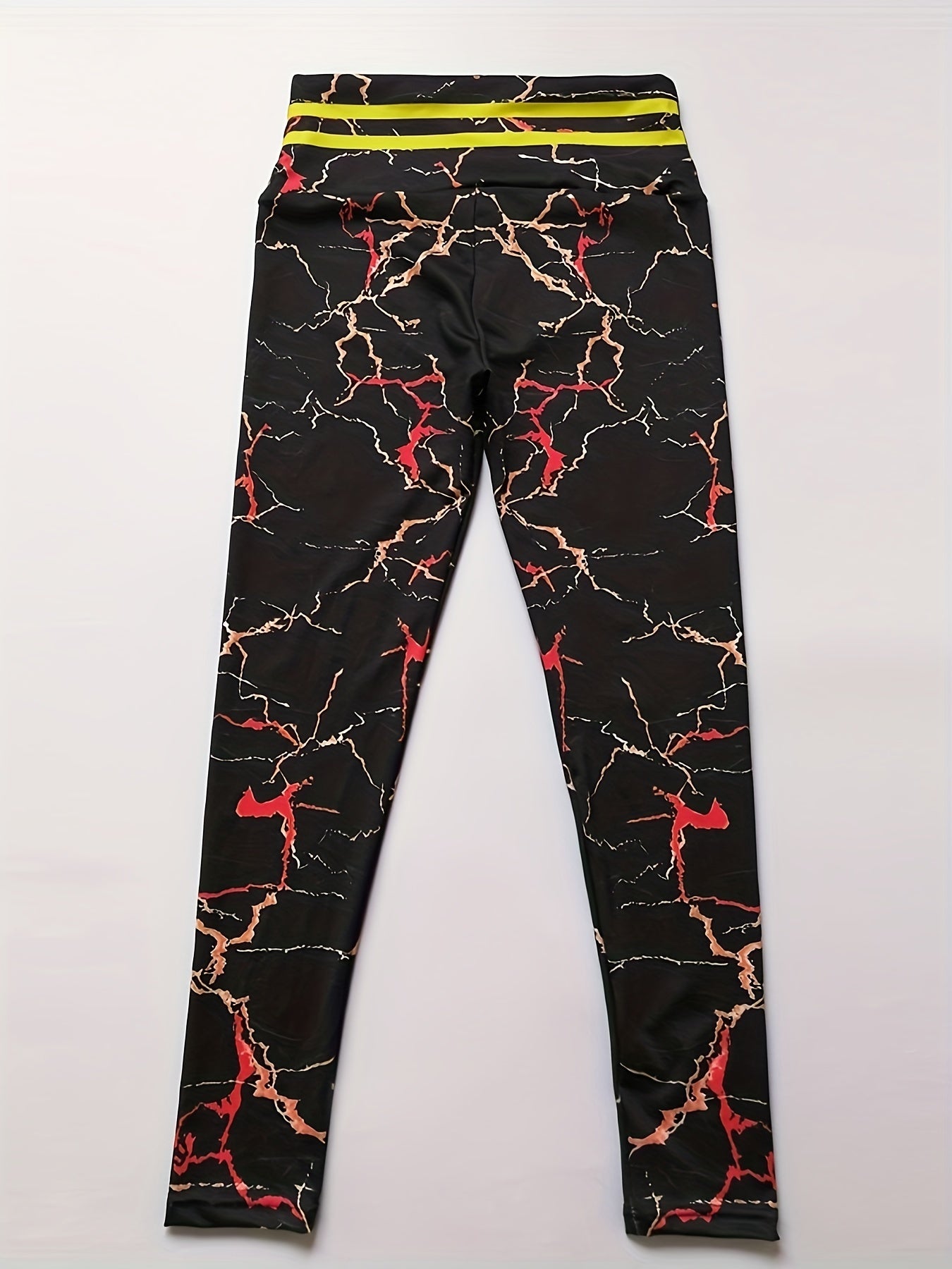 Marble Print Yoga Leggings High Waist Fitness Tight Pants