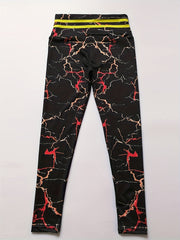Marble Print Yoga Leggings High Waist Fitness Tight Pants