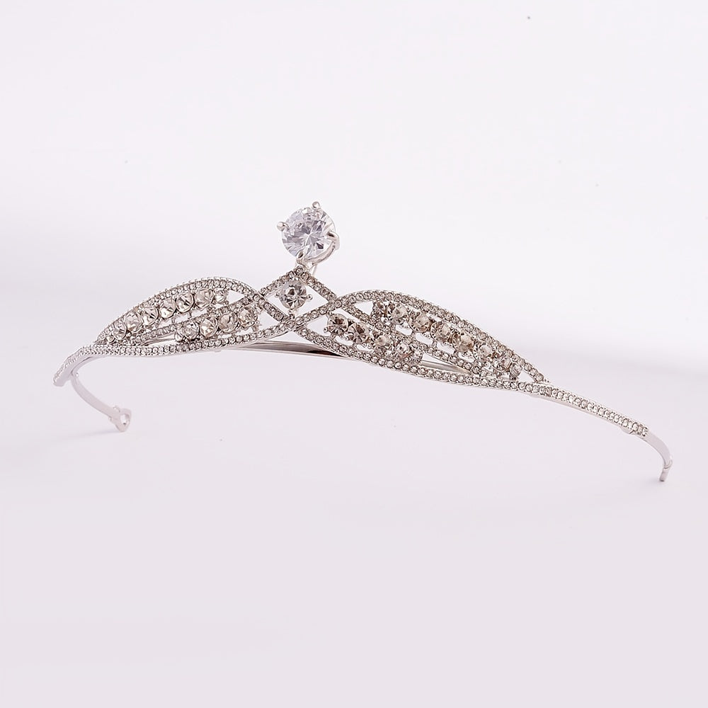 Crystal Wedding Headband Bride Tiara Crown Headwear