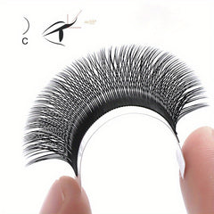 12 Rows Cluster Lashes YY Shape C D Curling Individual Eyelashes