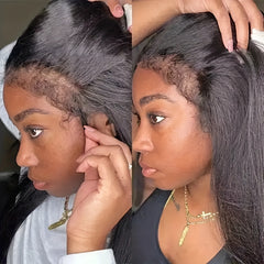 Glueless Kinky Curly 13x4 Lace Front Brazilian Hair Wig