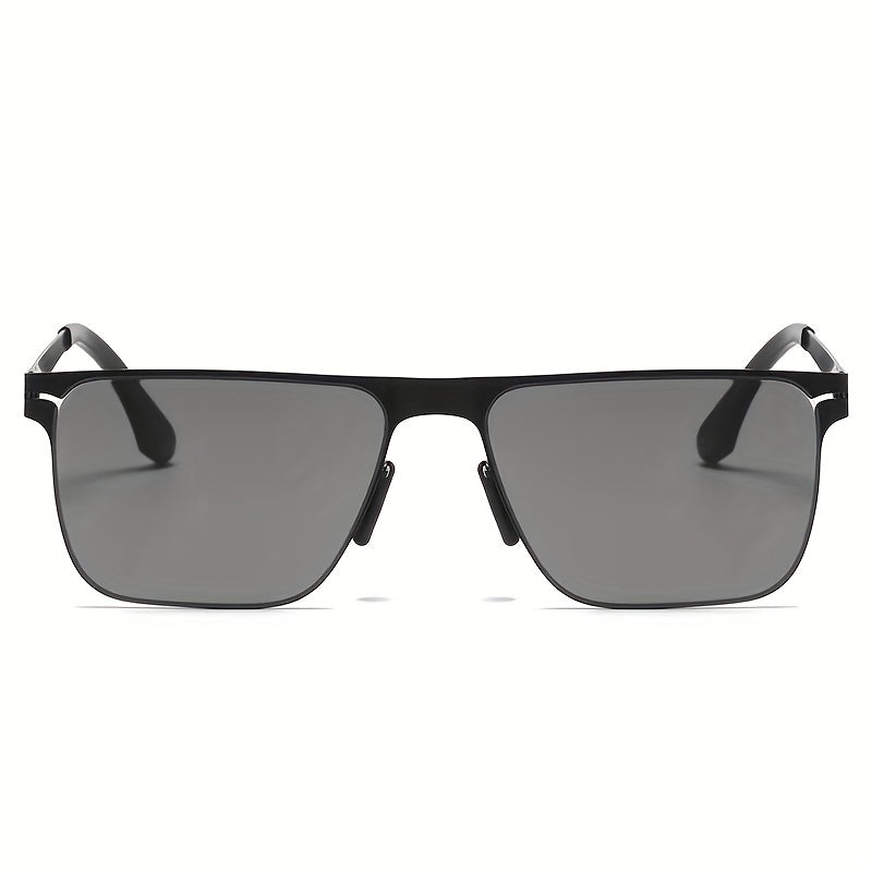 Men's Stainless Steel Polarized Sunglasses for Outdoor Activities