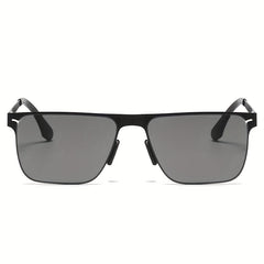 Men's Stainless Steel Polarized Sunglasses for Outdoor Activities