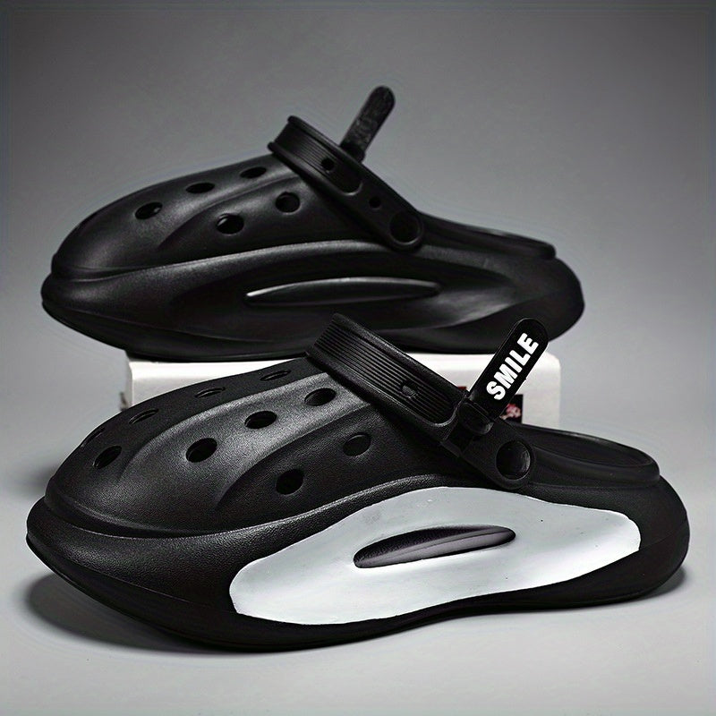 Men's Chunky Clogs Closed Toe Platform Sandals Soft Sole Walking Shoes