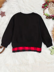 Baby Girls Christmas Print Long Sleeve Top for Spring and Autumn