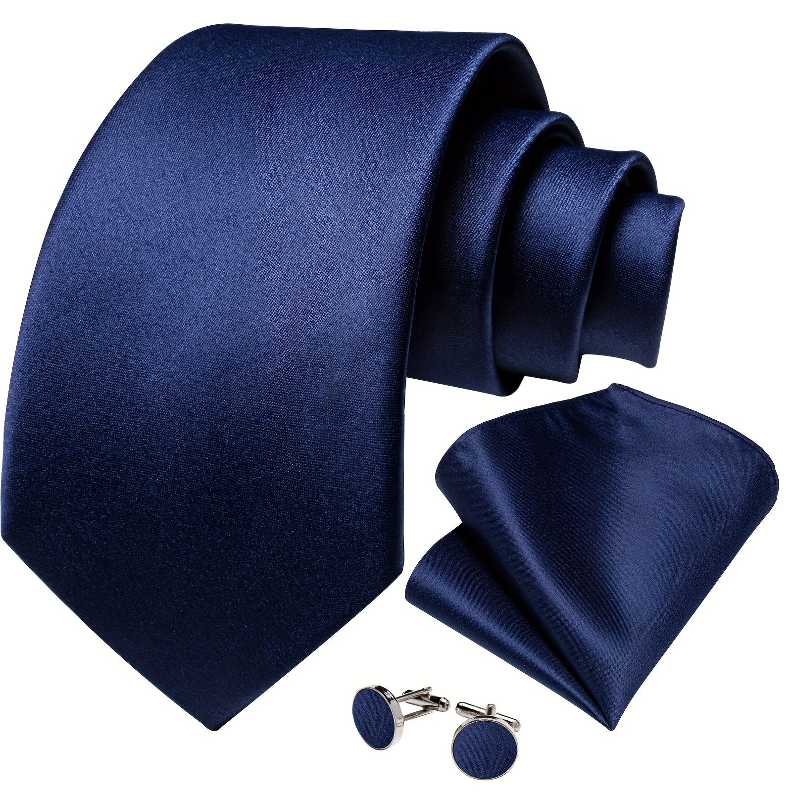 Men's Silk Classic Necktie Solid Ties Business Wedding Gift