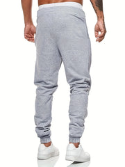 Men's Solid Drawstring Sweatpants Loose Fit Casual Joggers Spring Autumn