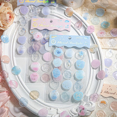 Mr Paper Epoxy Adhesive Stamp Sticker Glass Starlight Fresh And Hot Stamping