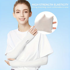 1pair Unisex Arm Covers for Sun Protection Outdoors