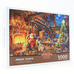 1000 Pc Cardboard Jigsaw Puzzles Christmas Puzzle Unique Pieces Fit Together
