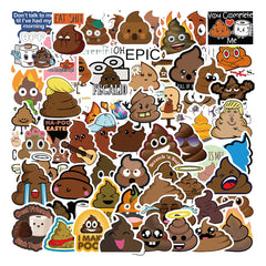 60pcs Fun Doodle Stickers for Phone Luggage Water Cup