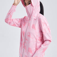 Geometric Pattern UPF50 Ice Silk Sun Protection Jacket