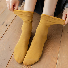 5 Pairs Vintage Mid Tube Cozy Socks Women's Stockings