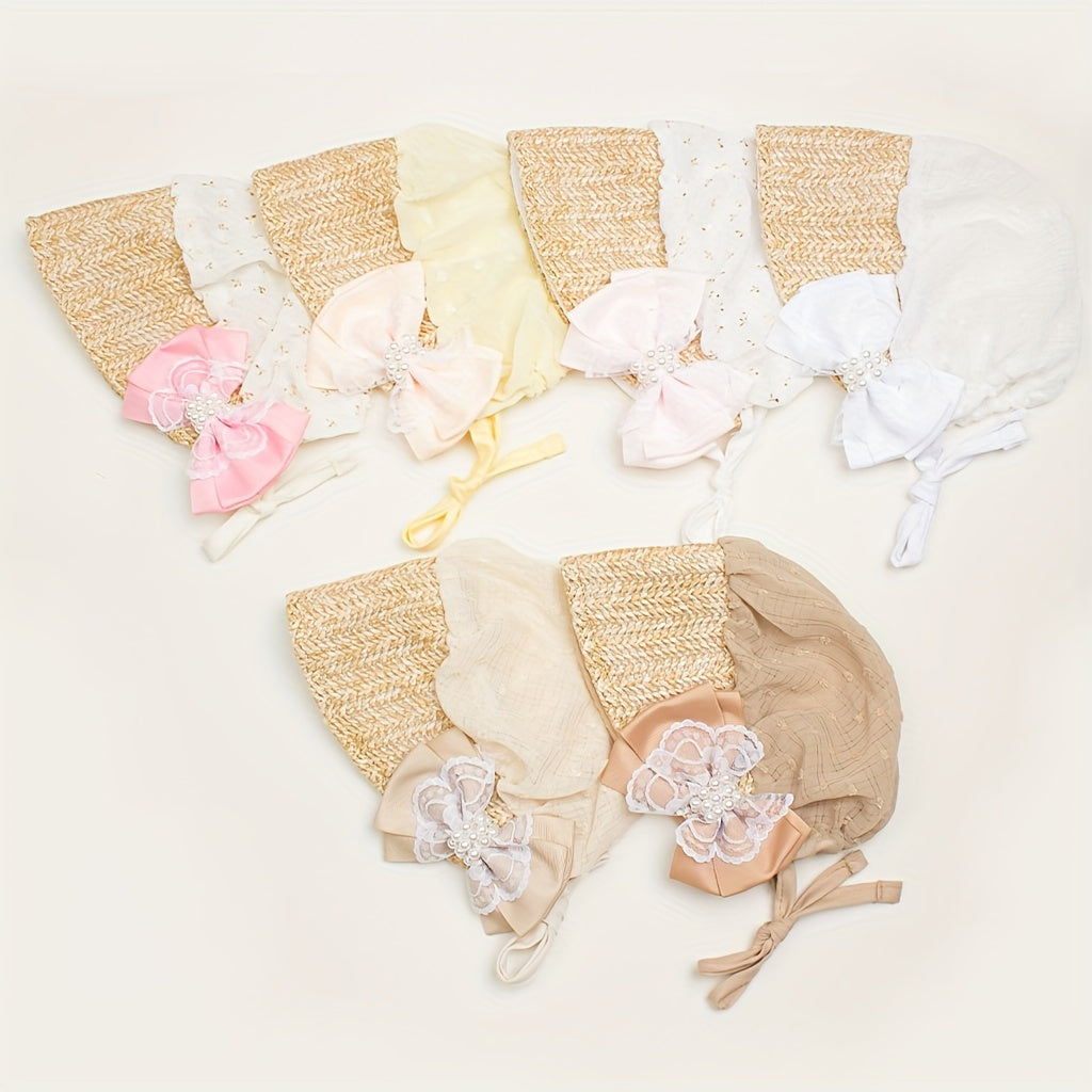 1pc Baby Lace Breathable Sun Hat Summer Thin Sweet And Princess Hat