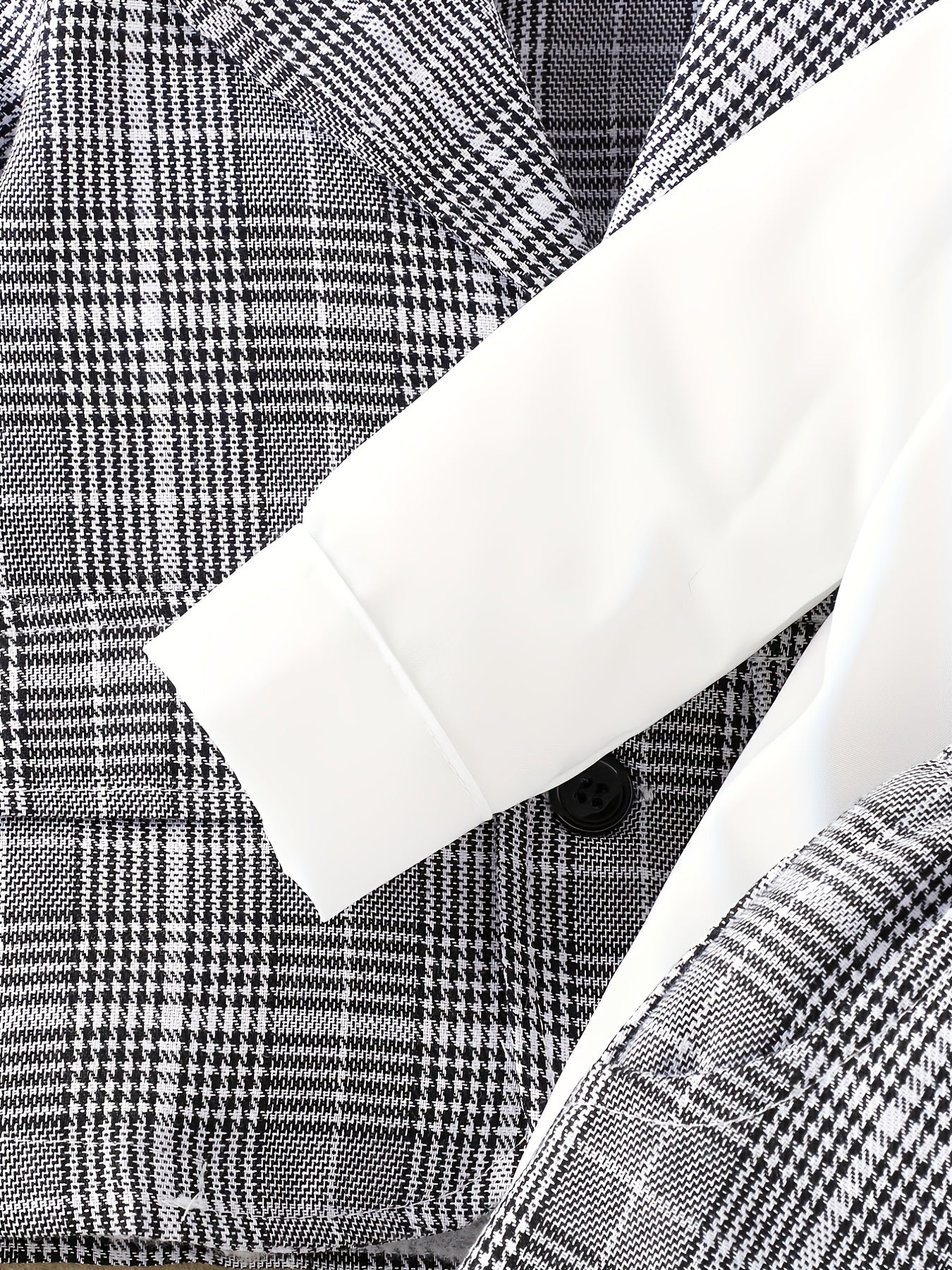 Baby Boy Plaid Suit Jacket & Bow & Shirt & Trousers Set