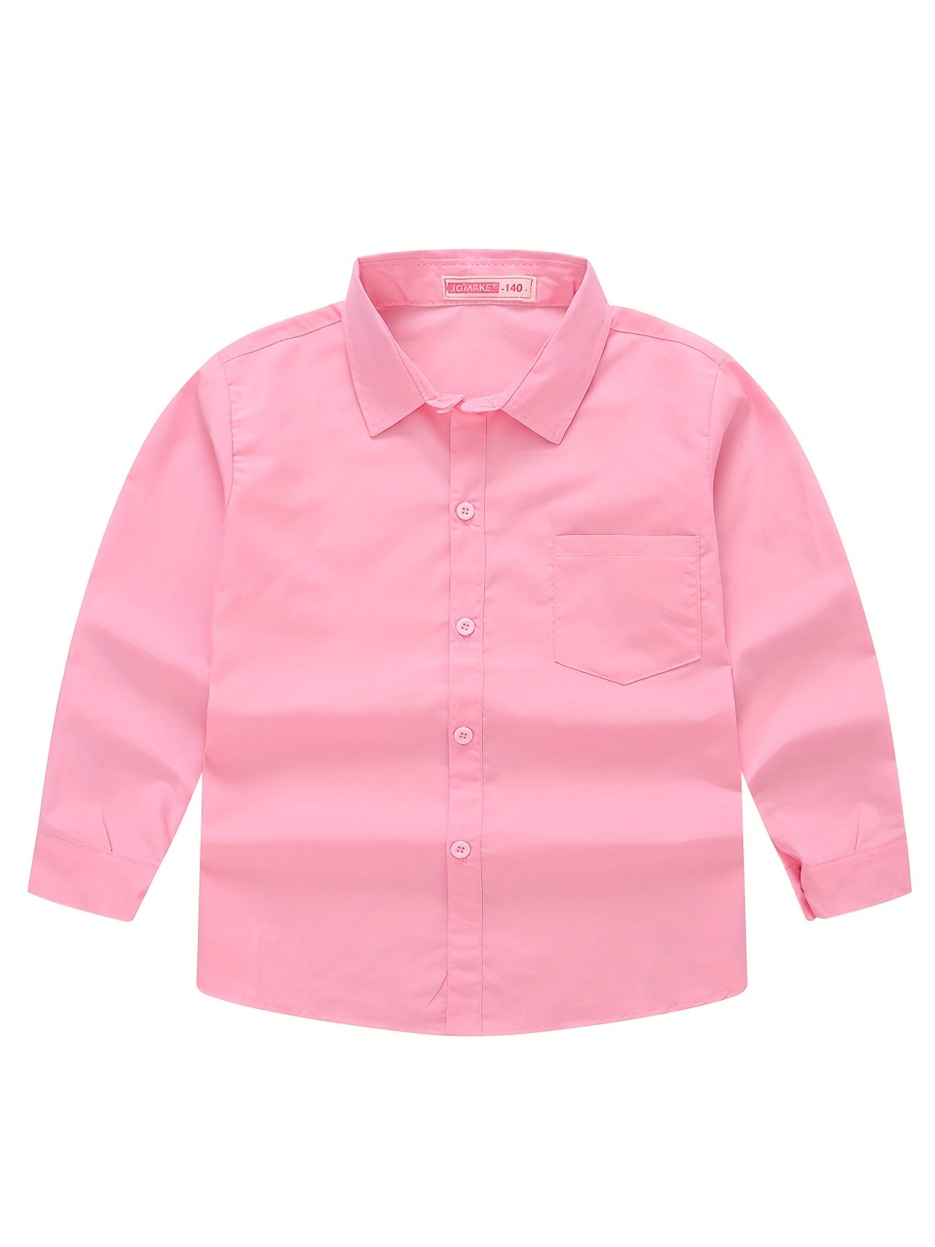 Boys Long Sleeves Button Down Shirt Tops Preppy Style