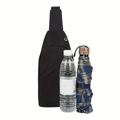 Large Capacity Crossbody Pack Sling Bag with Earphone Hole