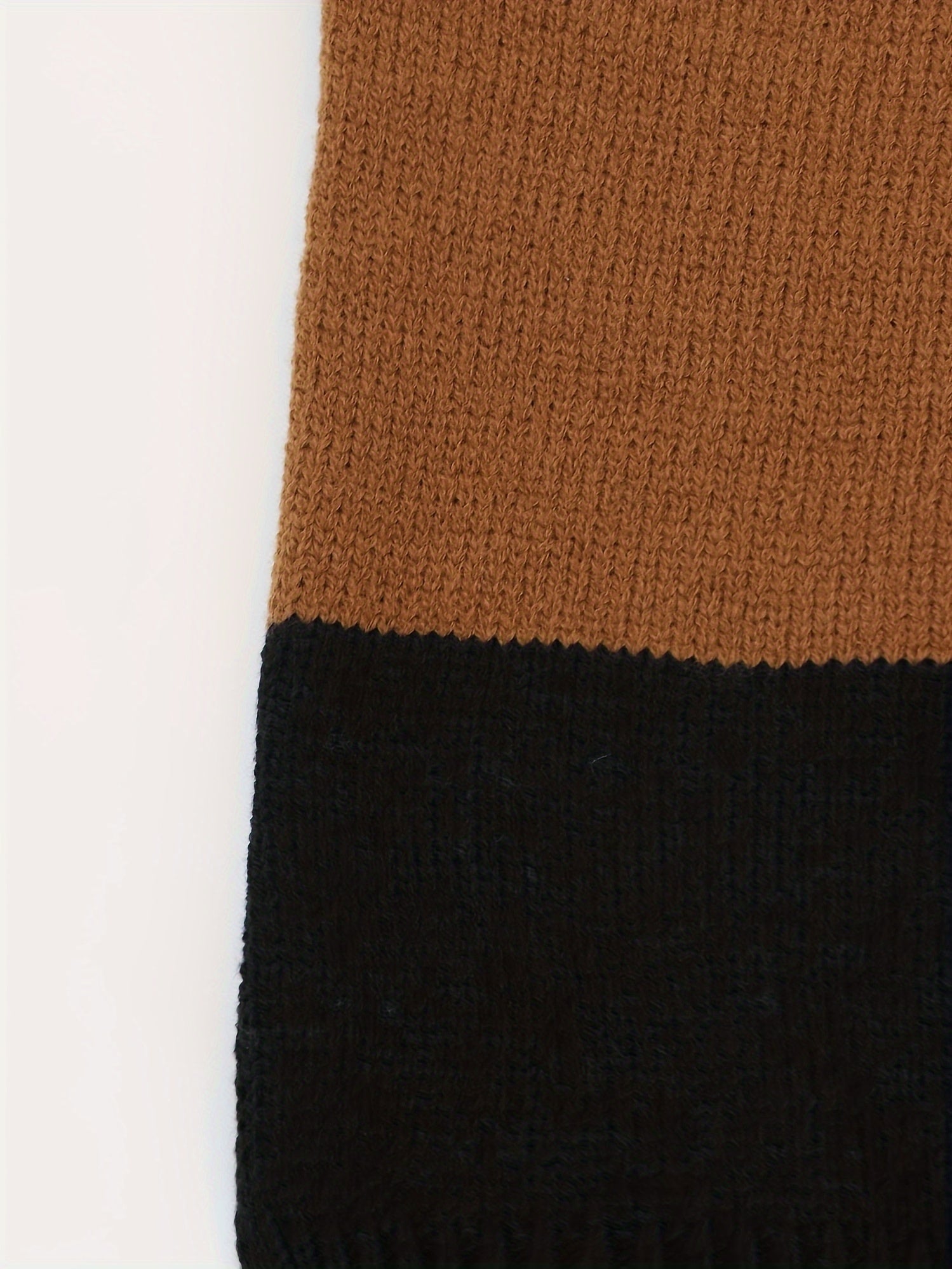 Colorblock Off Shoulder Jumper
