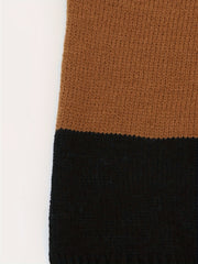Colorblock Off Shoulder Jumper