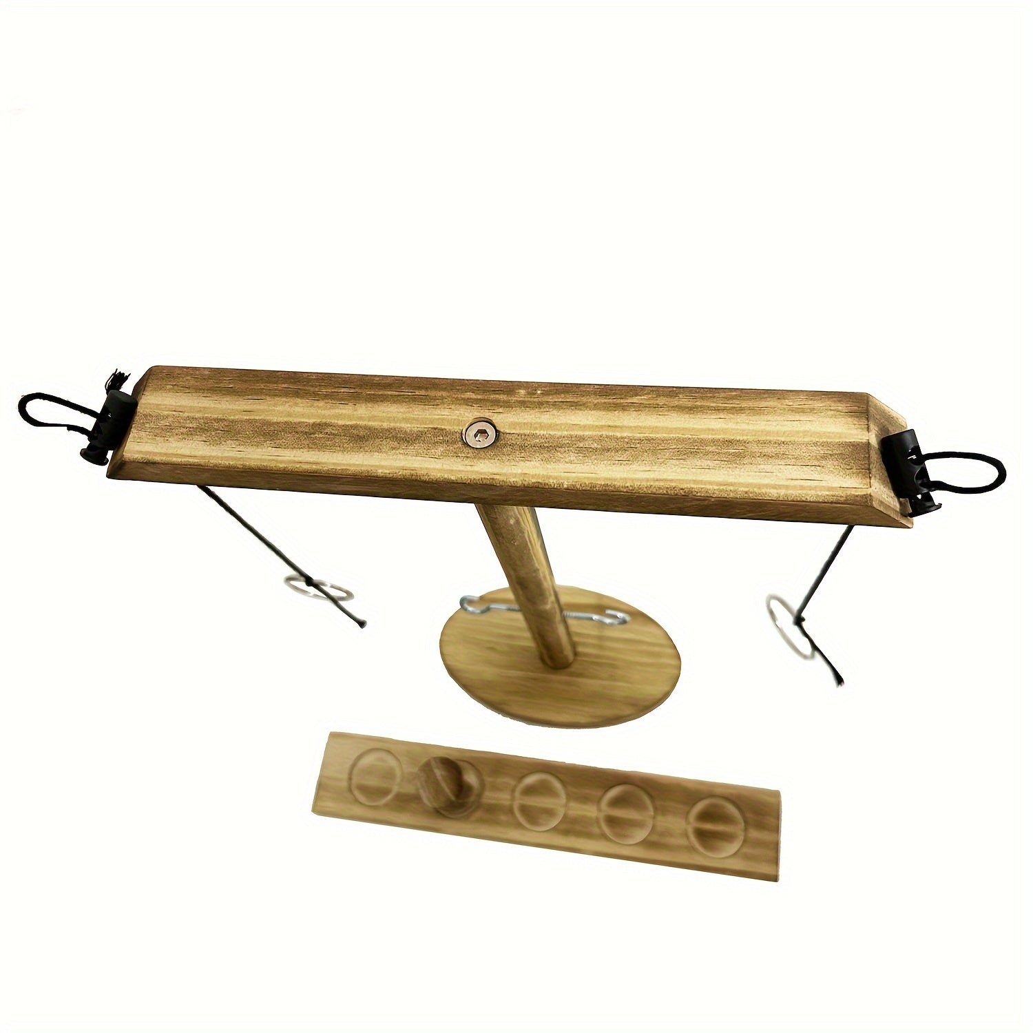 Ring Toss Game Indoor Outdoor Wooden Hook Set