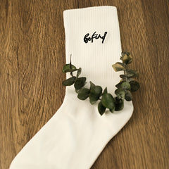 Women's 6 Pairs Letter Pattern Socks Comfy & Breathable Mid Tube Stockings