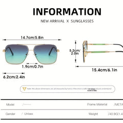 Aviator Sunglasses Gradient Metal Glasses Driving Beach UV400
