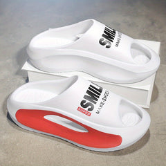 Men's Non Slip Platform Slides Soft Sole Cloud Slides Indoor Outdoor