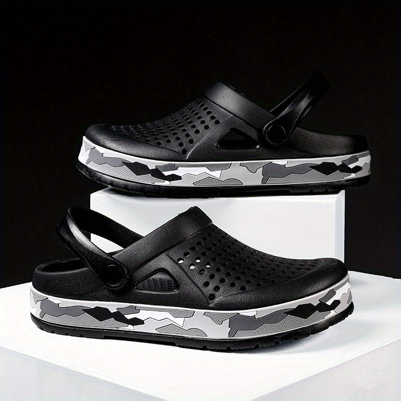 Men's Lightweight Comfy Clogs Hollow Out Garden Shoes