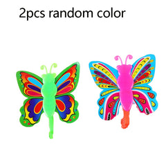 2pcs Shooting Butterfly Toy Gun Outdoor Spring Flying Toy