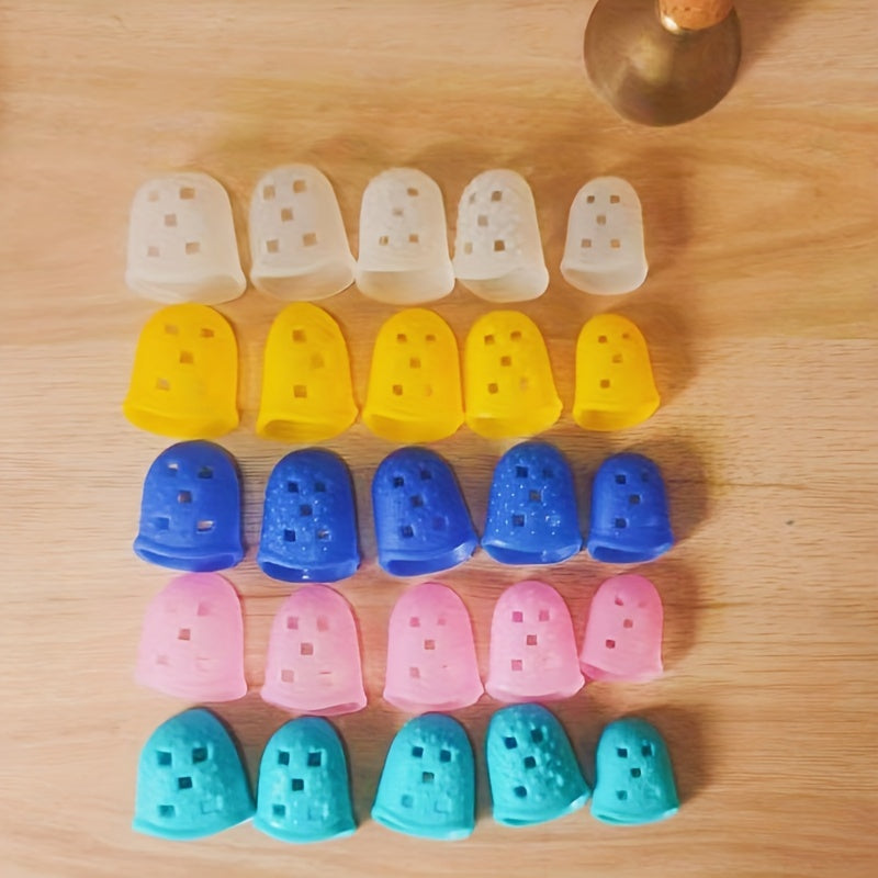 5pcs Silicone Finger Protectors for String Instrument Beginners