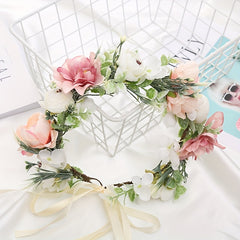 Girl s Simulated Rose Wreath Hair Accessories