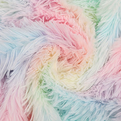 Colorful Plush Rainbow PV Velvet Tie-dye Fur Toy