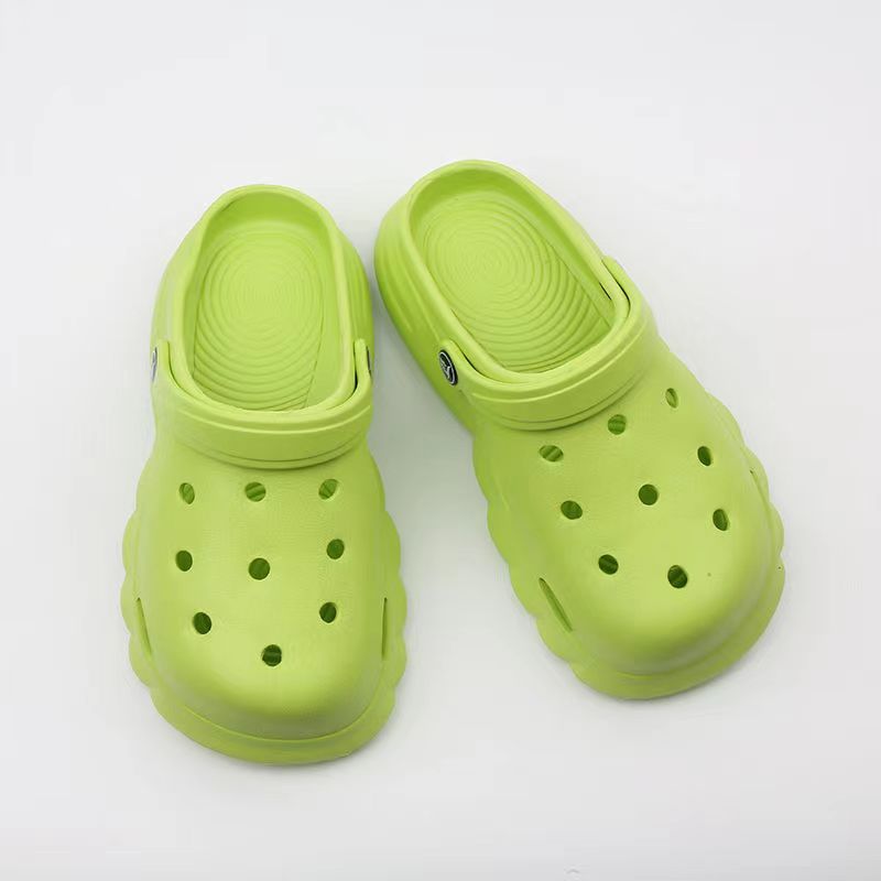 Women's Platform Clogs Solid Closed Toe Non Slip Slide Shoes