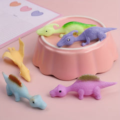 Soft Rubber Dinosaur Finger Slingshot Toy
