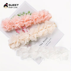 Soft Chiffon Flower Elastic Headband for Baby Girls