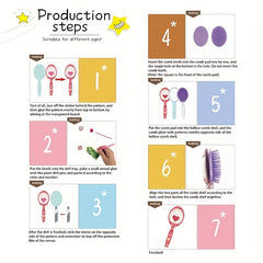 DIY Animal Painting Comb Soft Bristle Brush Diamond Painting Kit