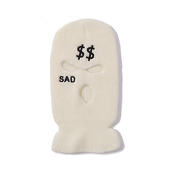Embroidered Ski Mask for Outdoor Skiing and Walking