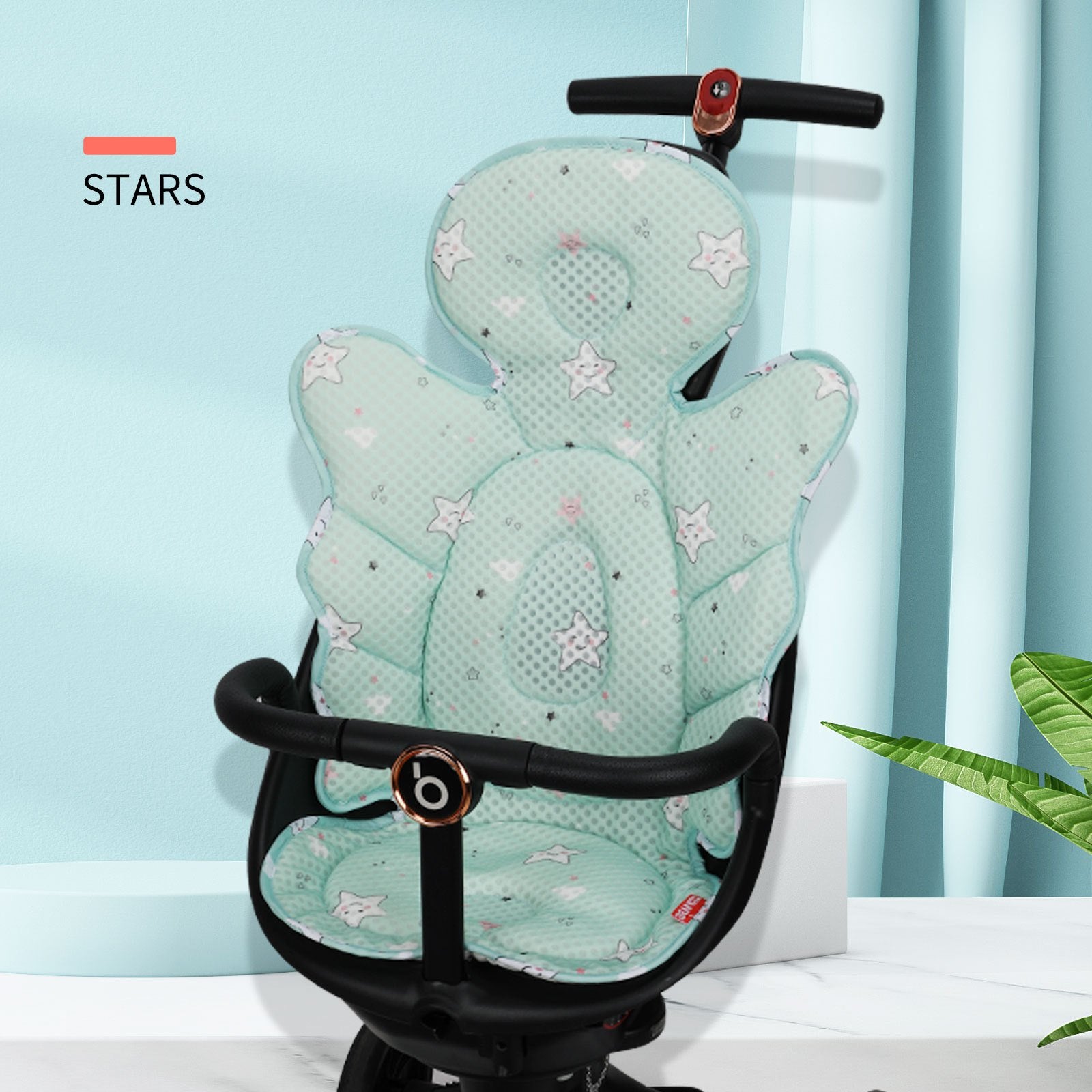 Child Car Safety Seat Cushion Breathable Mesh Summer Cushion