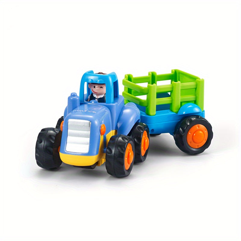 Friction Powered Car Push Car Tractor Bulldozer Dump Cement Mixer Toy