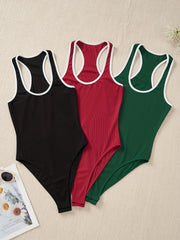 Ribbed Knit Cami Bodysuit 3 Pack
