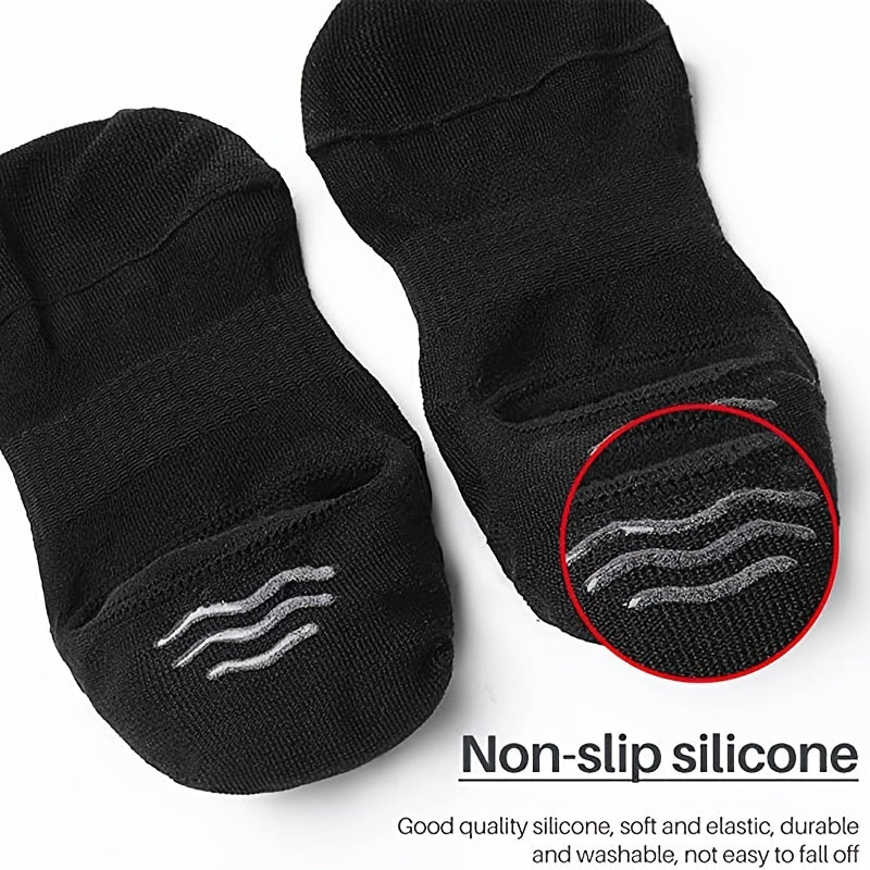 6 Pairs Non-Slip No Show Socks for Men and Women