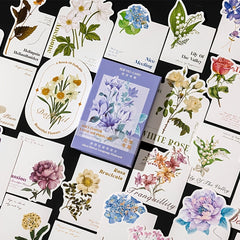 30 Vintage Floral Postcards for Students Teachers Thank You Notes